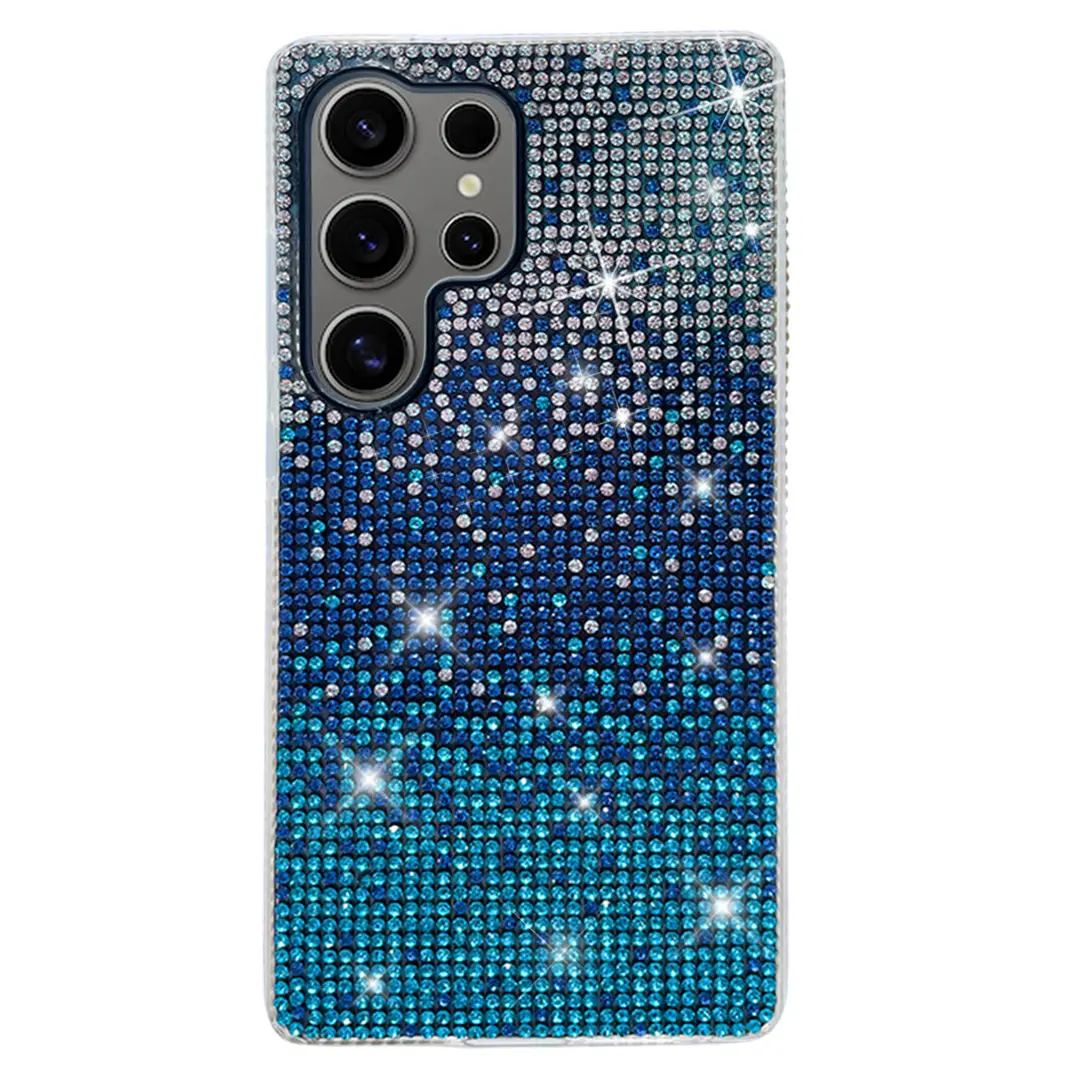 Samsung Galaxy S25 Ultra Designed Case Bling Party Diamond Blue